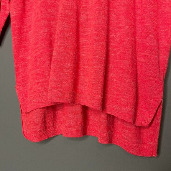 J. Crew Women's XS Alpaca Blend Red High Low Sweater Blouse - Picture 4 of 13